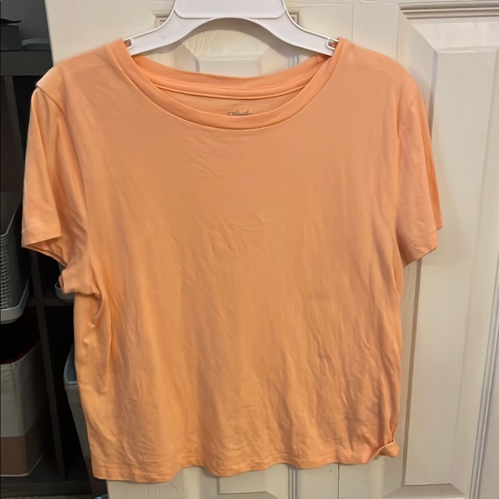 Universal Thread Orange Pink Crop Relaxed T-Shirt